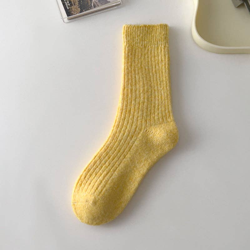 Mid-Calf Wool Blend Socks