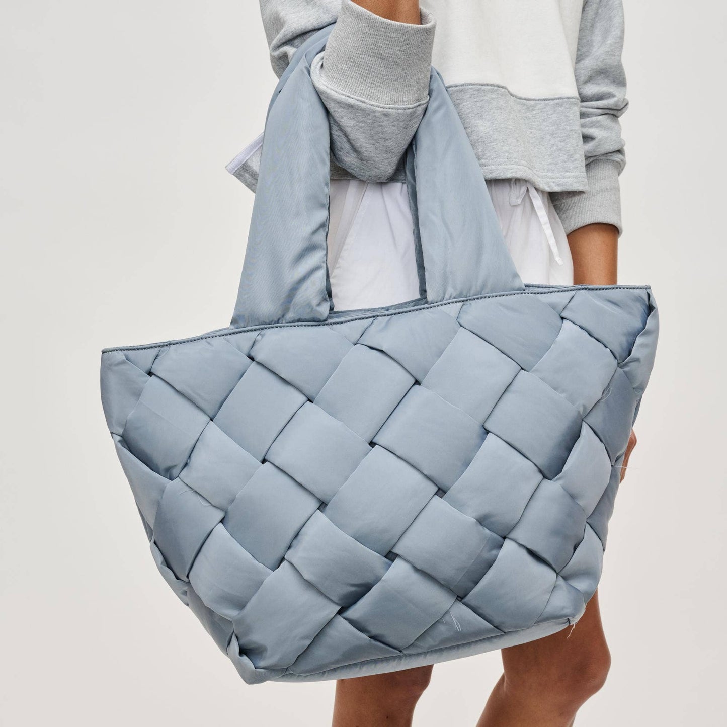 Intuition East West Woven Nylon Tote