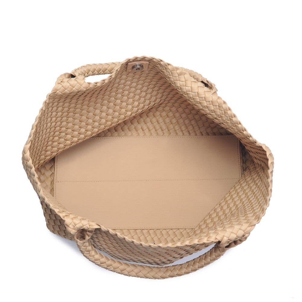 Sky's The Limit - Large Woven Neoprene Tote - D.B. Gifts Sand Bla Sol and Selene