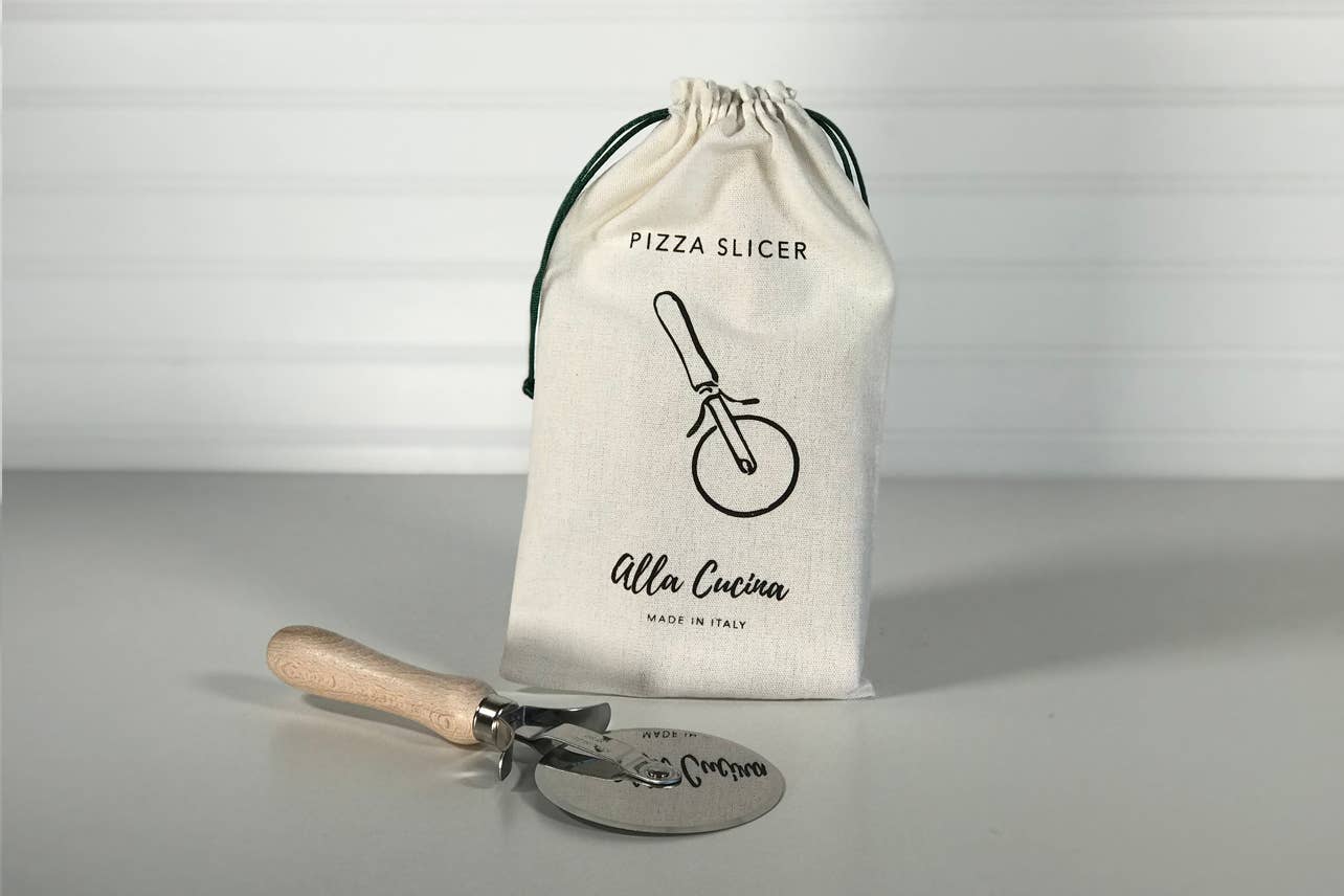 Italian Beechwood Pizza Slicer - D.B. Gifts Default Title Verve Culture