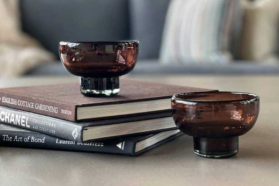 Handblown Mexican Glasses in Tamarind - D.B. Gifts Default Title Verve Culture