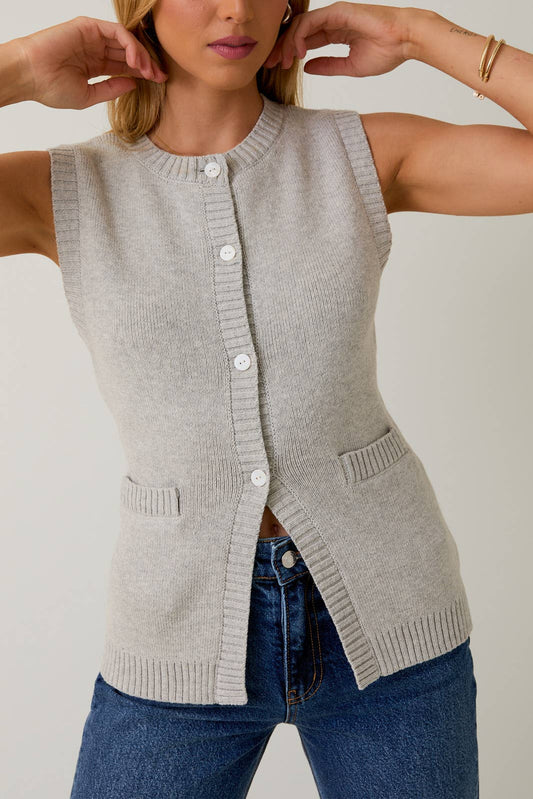 Button Down Knit Vest