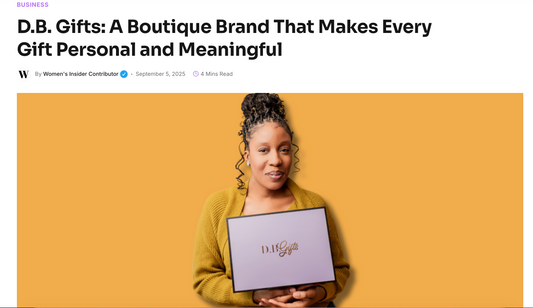D.B. Gifts Featured on Women’s Insider: A Proud Moment for Our Boutique Brand! 🎉