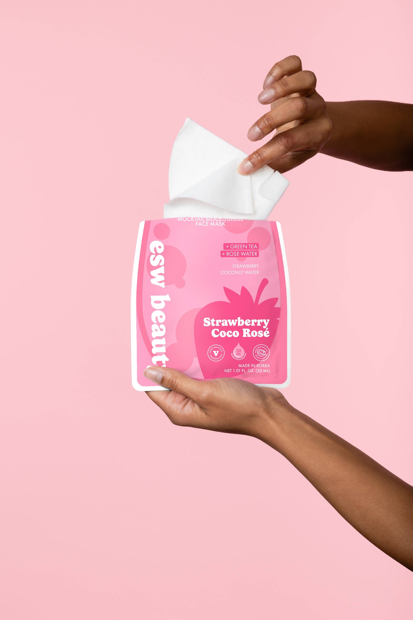 Strawberry Coco Rosé Soothing Biocellulose Mocktail Mask