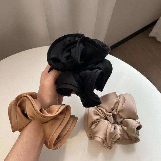 Satin Scrunchie with Ruffle