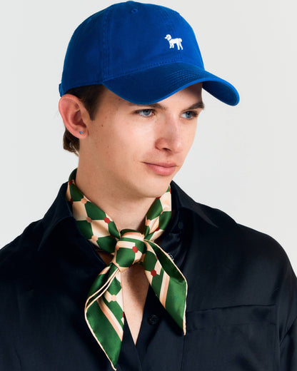 Green Checkerboard Silk Scarf