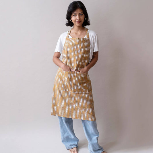 Handcrafted Apron Taos Gold