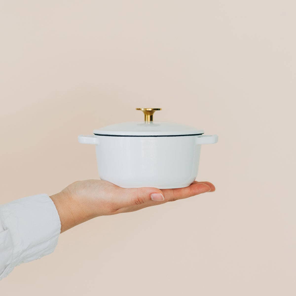 Milo Enameled Cast-Iron Dutch Oven – 0.5 Quart Micro | Premium Small Dutch Oven