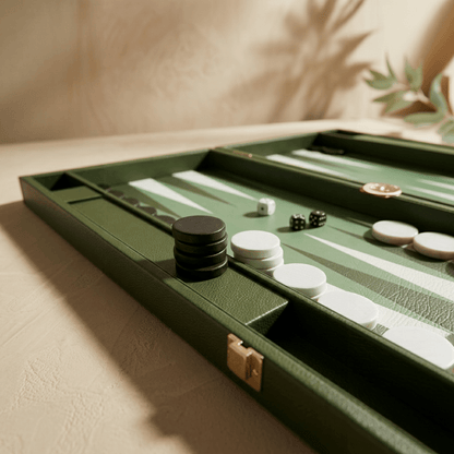 Leather Backgammon Set