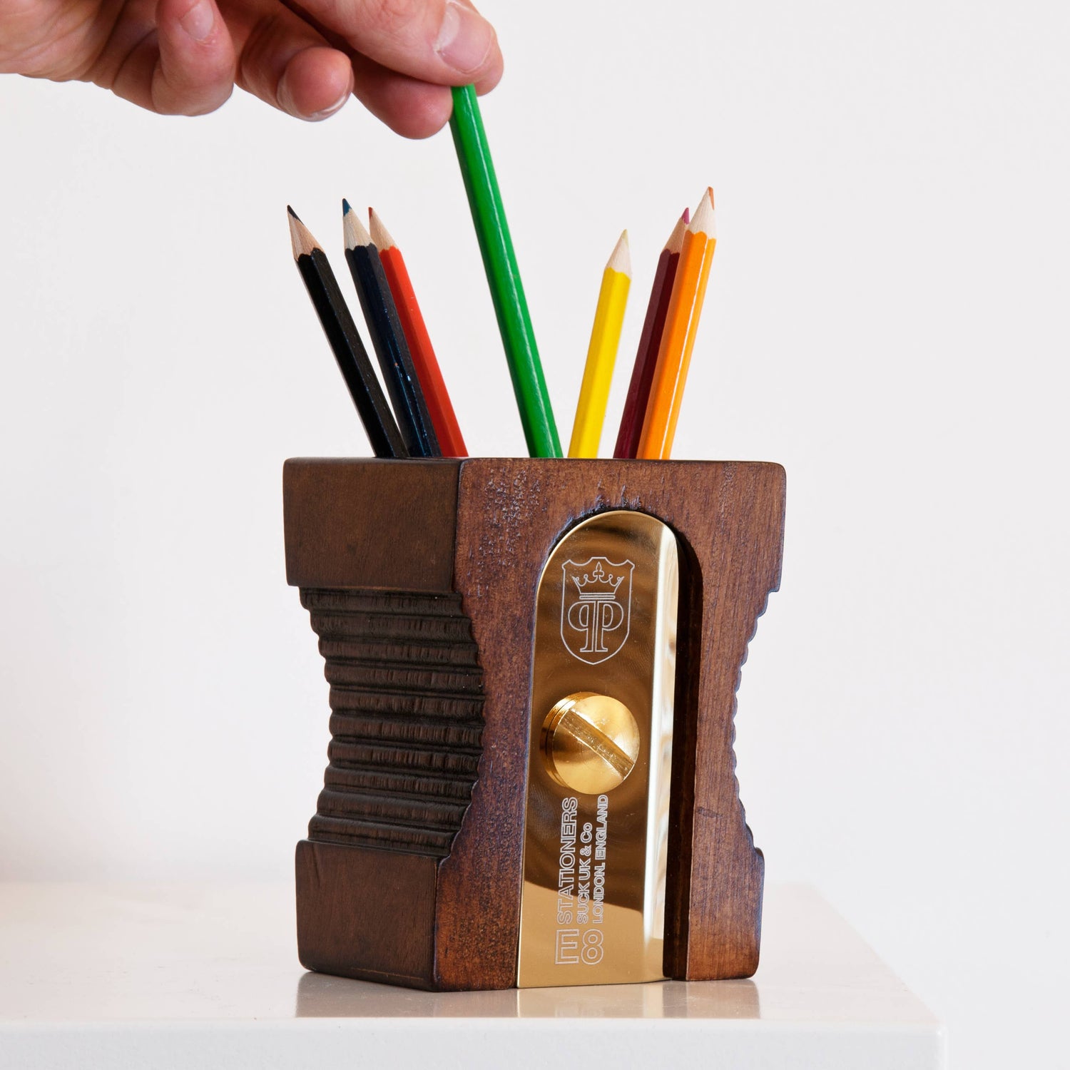 Sharpener Desk Tidy Dark