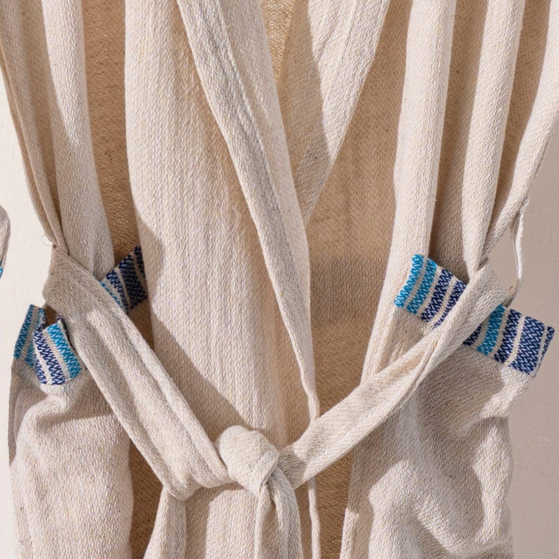 Turkish Cotton Hooded Kimono Bathrobe