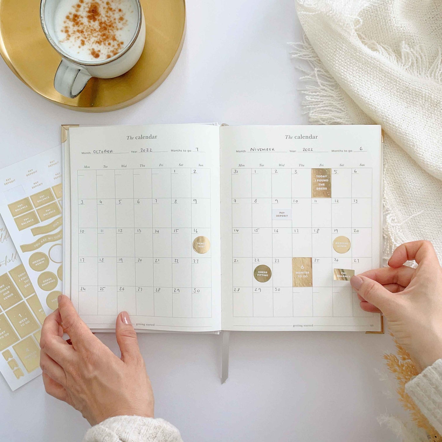 Ivory Cloth Wedding Planner