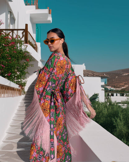 Blossom Fringe Kaftan