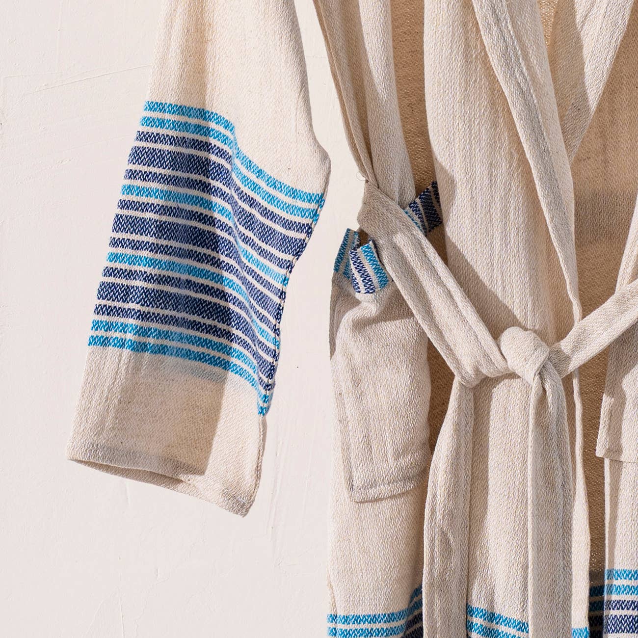Turkish Cotton Hooded Kimono Bathrobe