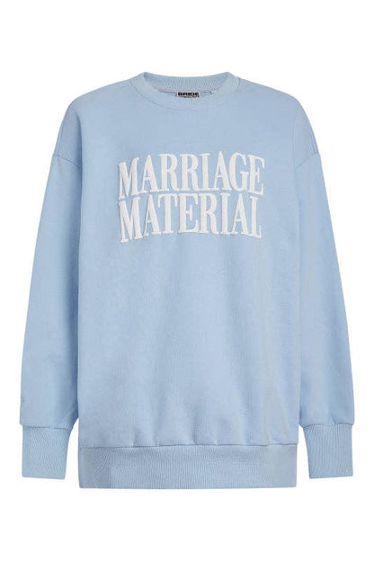 Marriage Material Oversize Crewneck