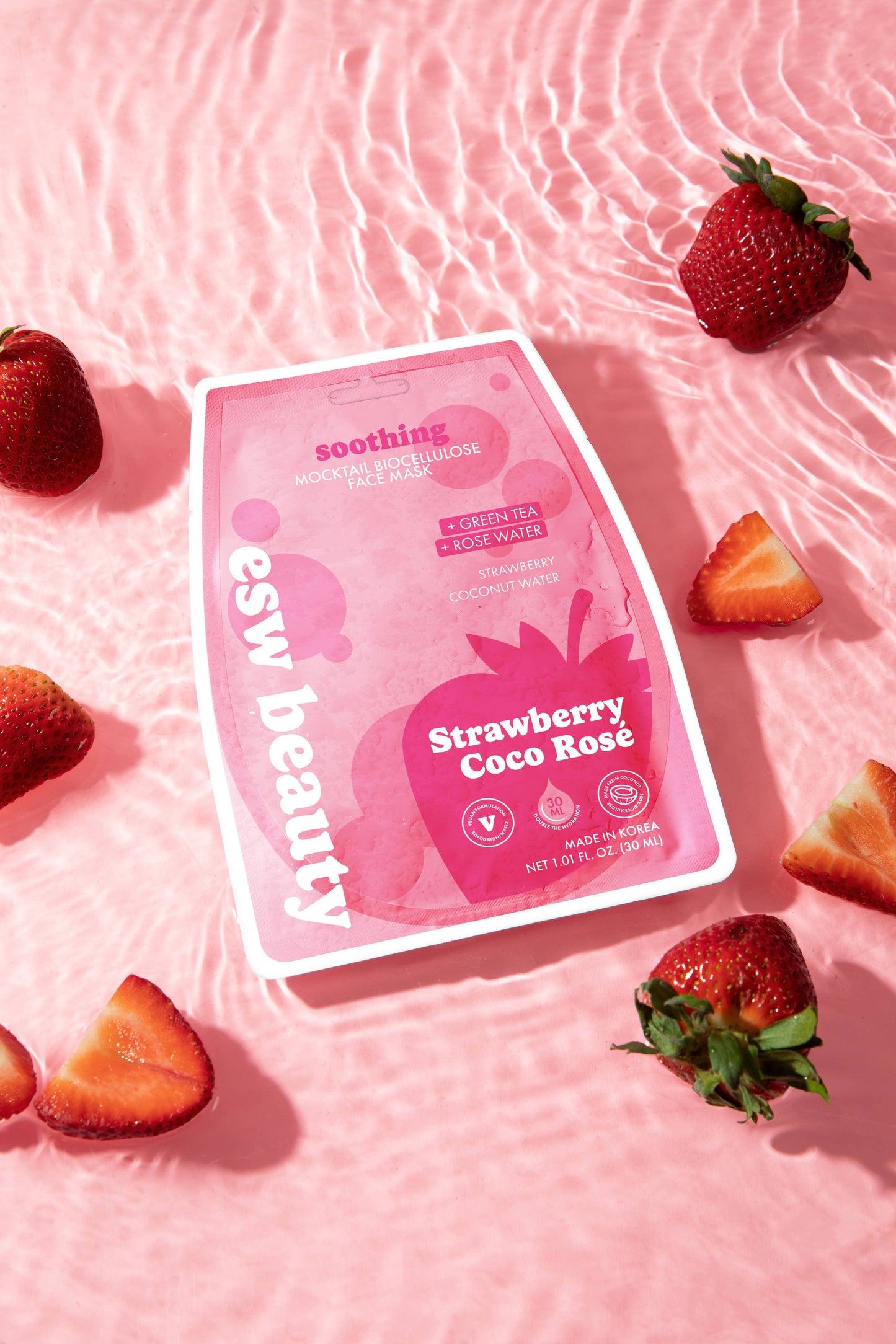 Strawberry Coco Rosé Soothing Biocellulose Mocktail Mask