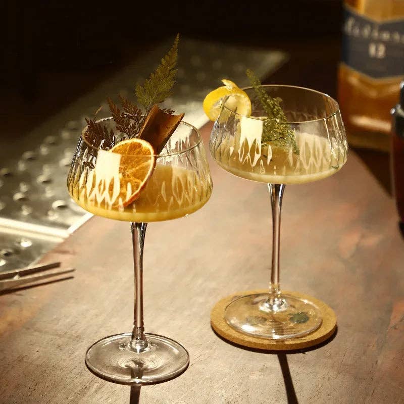 Garden Cocktail Glasses - D.B. Gifts Set of 4 Kiyo Home