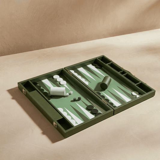 Leather Backgammon Set