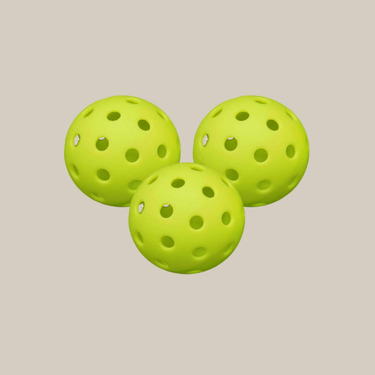 Green Pickleballs — Set of 3