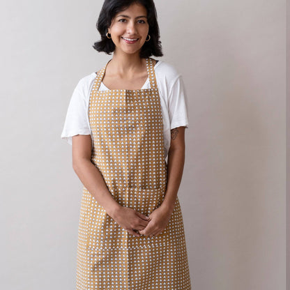 Handcrafted Apron Taos Gold