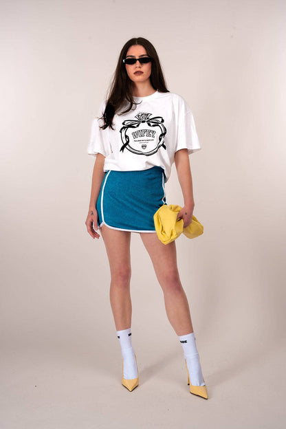 Wifey Ring Oversized Crop Tee