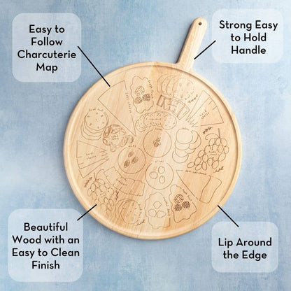 Charcuterie Map Serving Platter