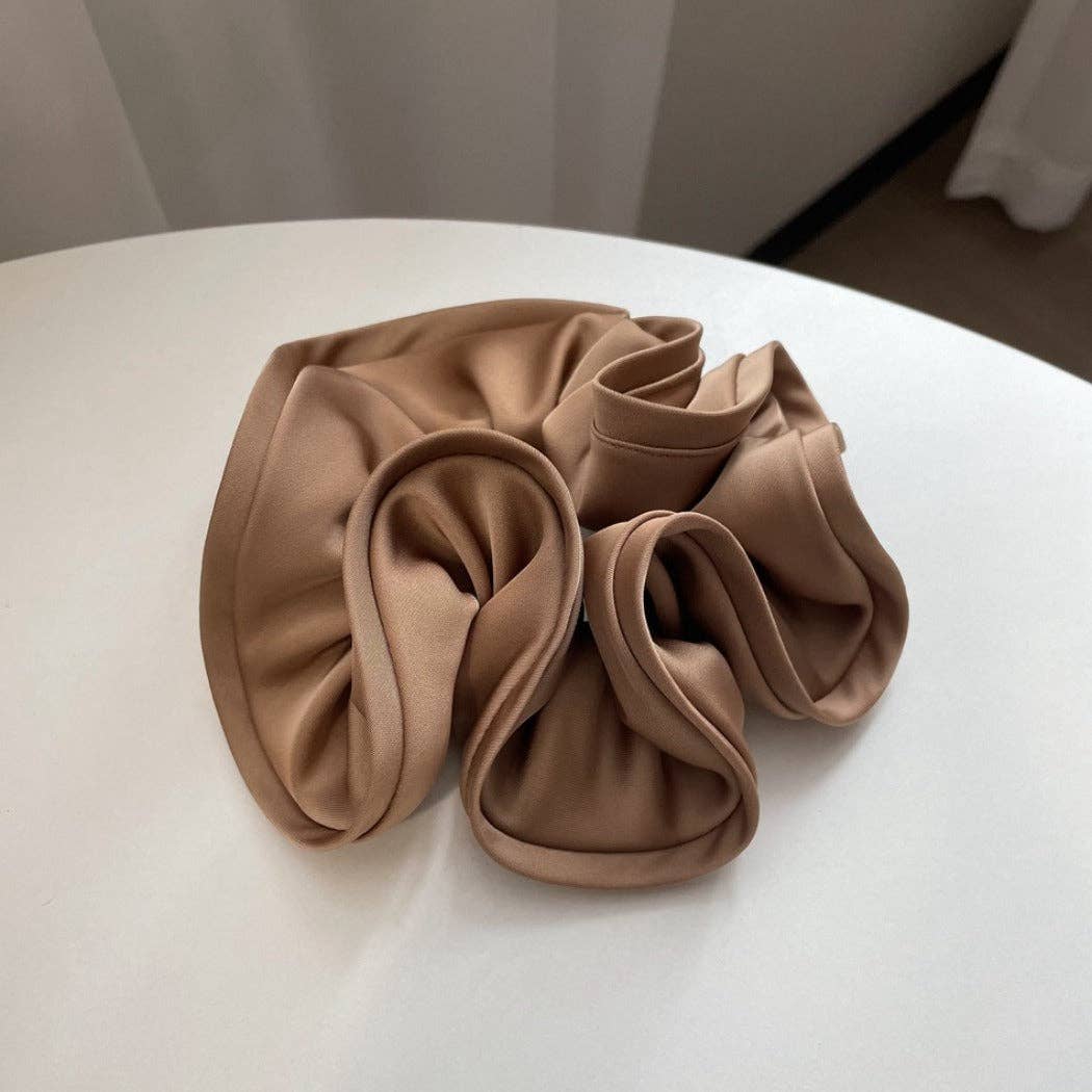 Satin Scrunchie with Ruffle