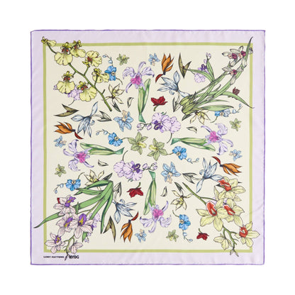 Orchid Symphony Silk Scarf