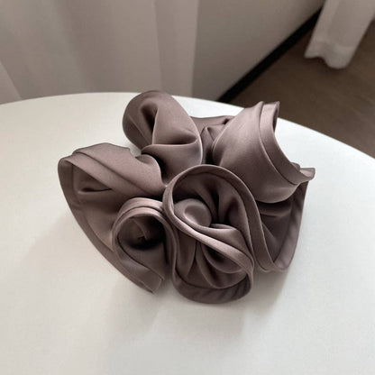 Satin Scrunchie with Ruffle