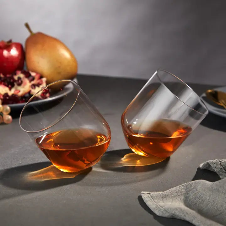 Rolling Crystal Whiskey Tumblers - D.B. Gifts Default Title Viski