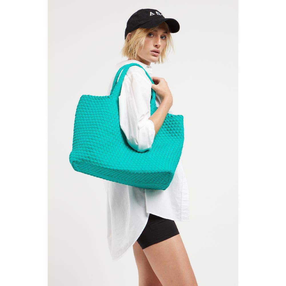 Sky's The Limit - Large Woven Neoprene Tote