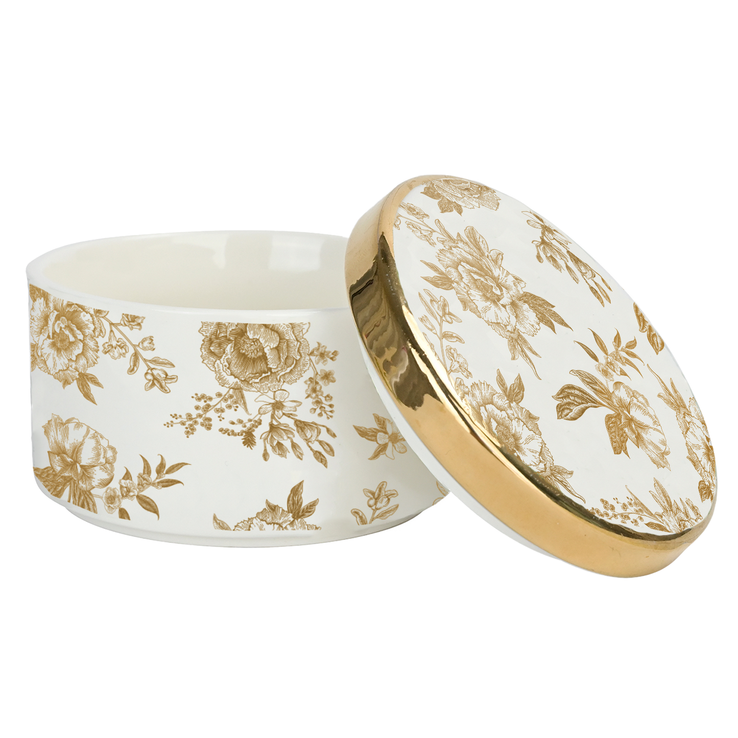 Gold Delft Trinket Dish