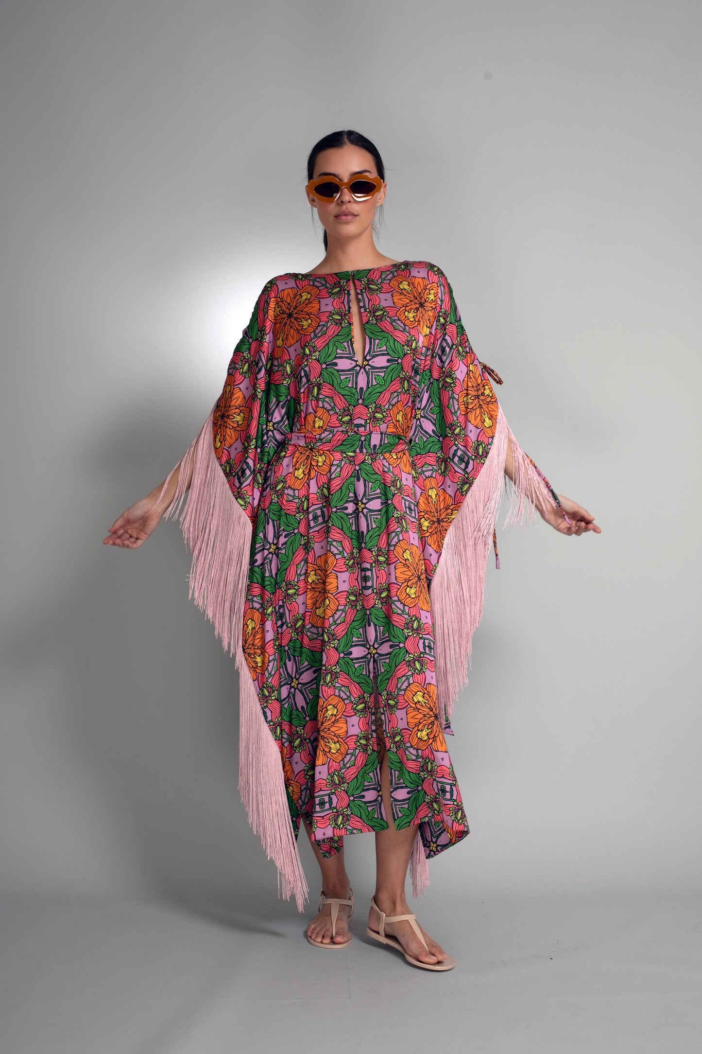 Blossom Fringe Kaftan