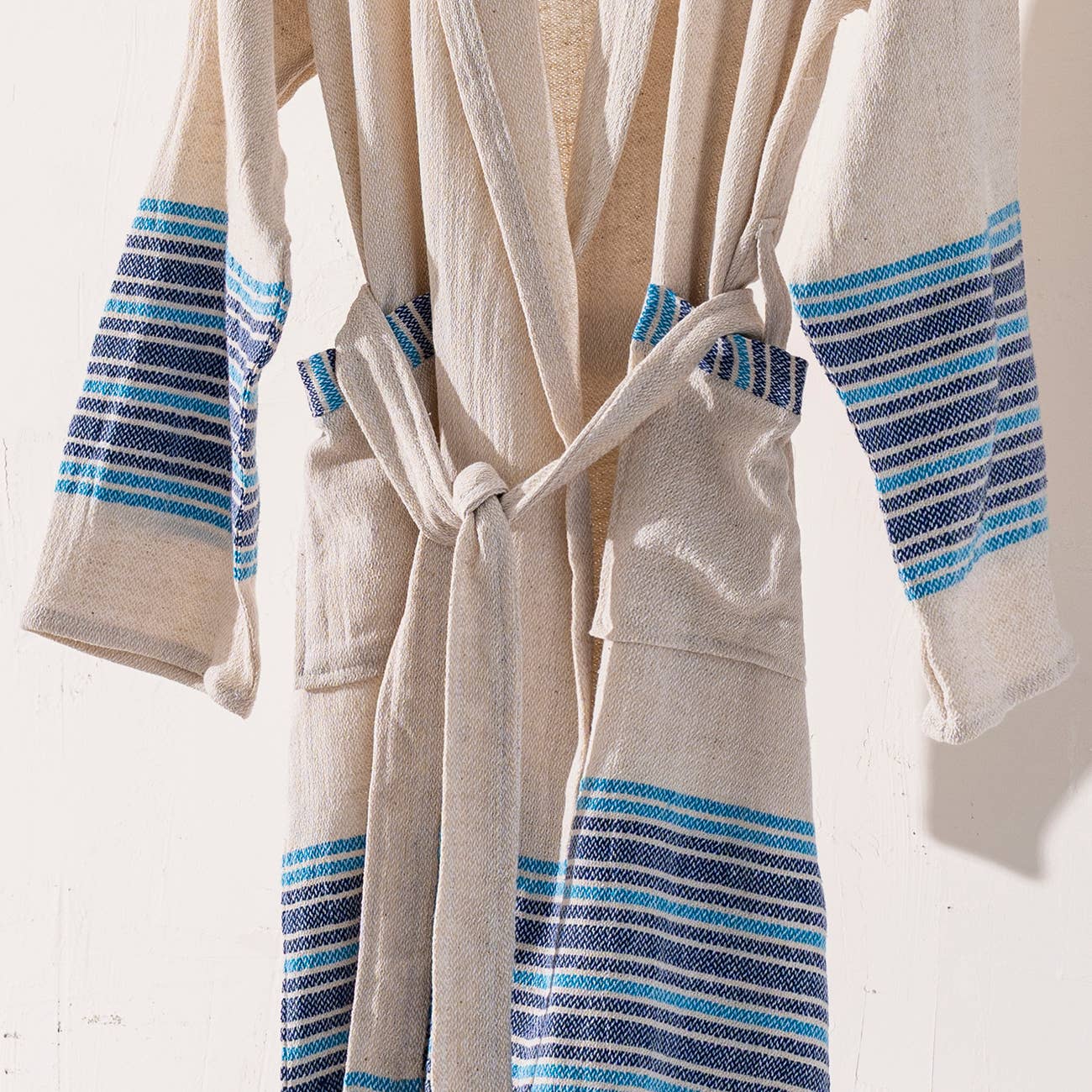Turkish Cotton Hooded Kimono Bathrobe
