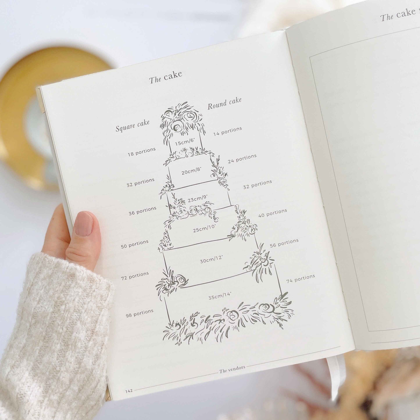 Ivory Cloth Wedding Planner