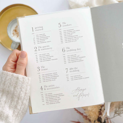 Ivory Cloth Wedding Planner