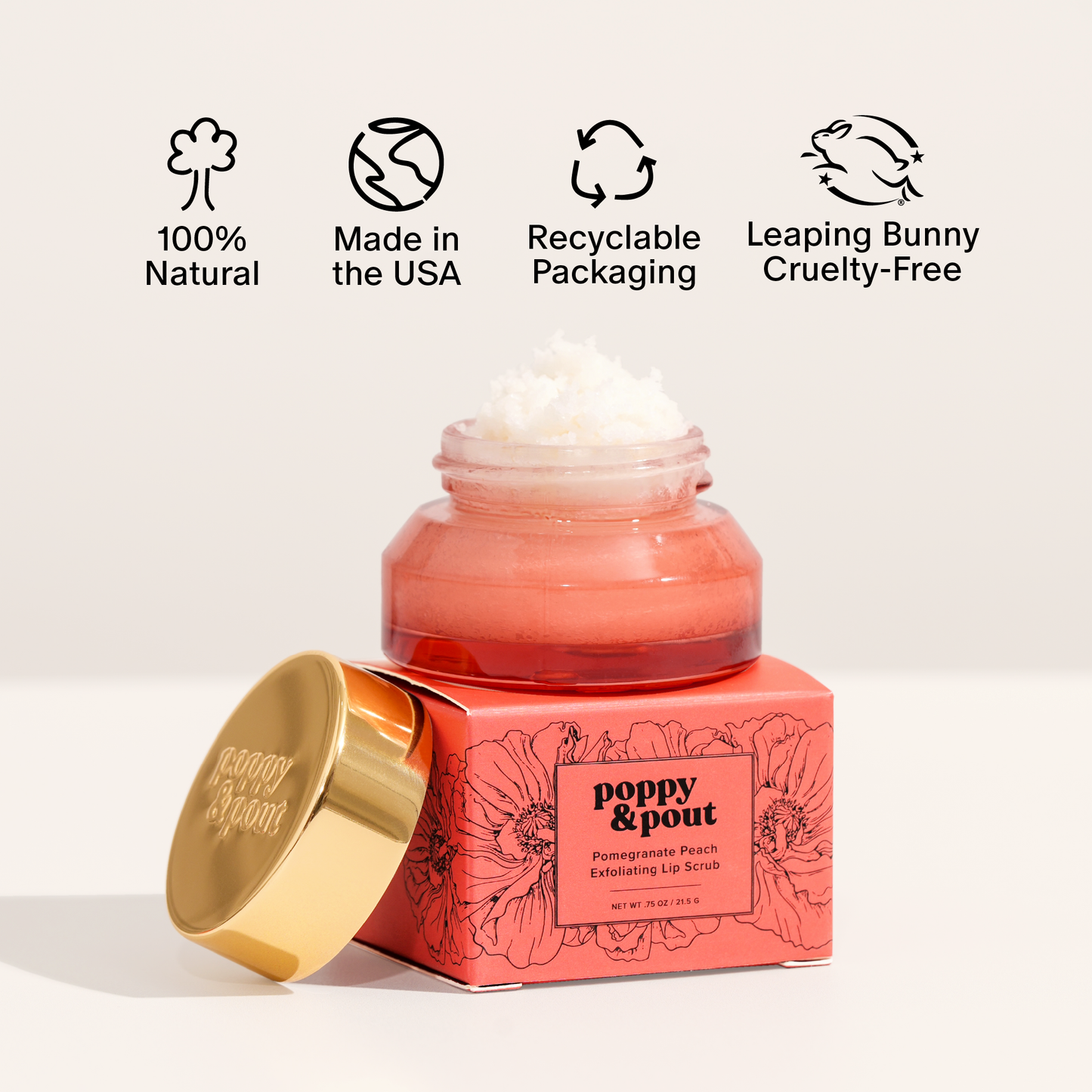 Pomegranate Peach Lip Scrub