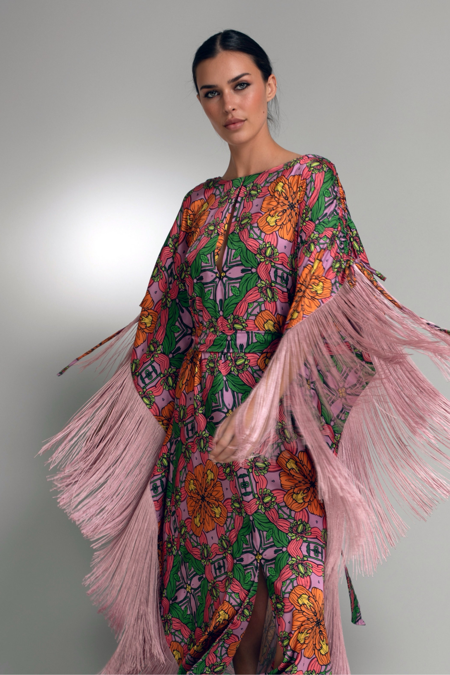 Blossom Fringe Kaftan