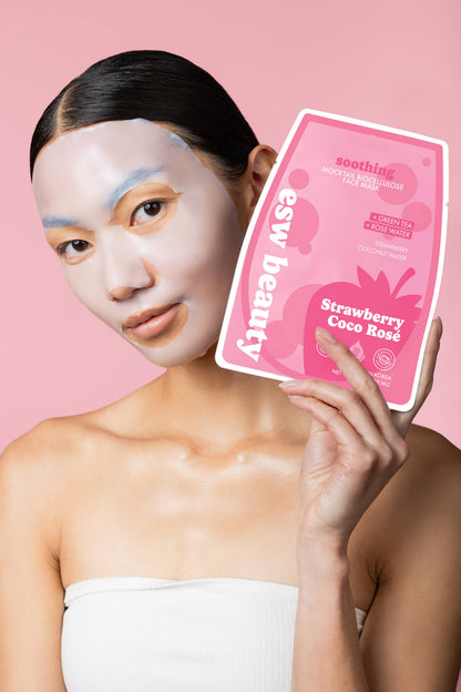Strawberry Coco Rosé Soothing Biocellulose Mocktail Mask